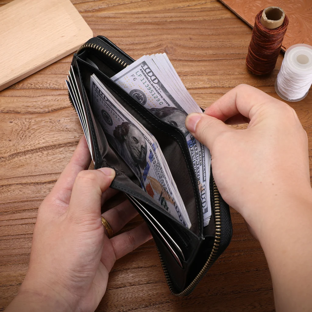 BULLCAPTAIN Men Short Wallet RFID Blocking Card Holder Cowhide Coin Purse Retro Genuine Leather Clutch Zipper Male Money Bags