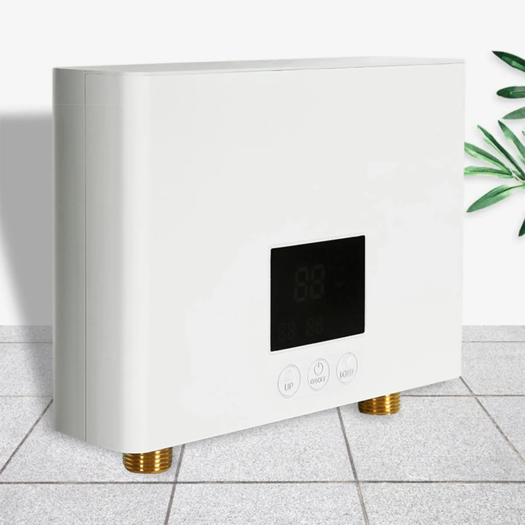 NovuLife Instant with Remote Control Water Heater Wall Mounted Electric Hot Water Heater Thermostat Fast Heating Kitchen Bathroom Shower