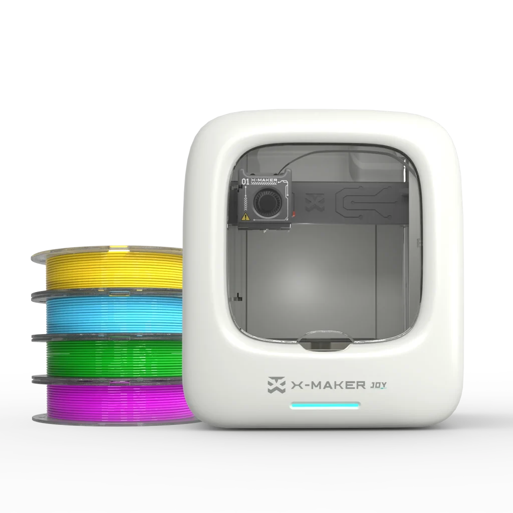 [EU/US Direct]AOSEED X-MAKER JOY 3D Printer for Kids High Precision 0.05mm 200mm/s Printing Speed Wi-Fi USB Enclosed Safe Design AI Voice Interaction Customization with 4er/8er Colorful PLA Filament Set