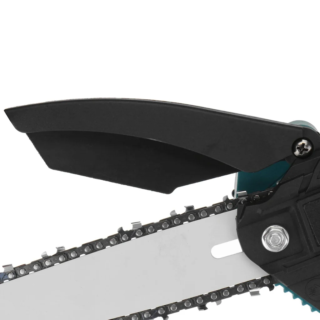 VIOLEWORKS 8 Inches 1200W Electric Cordless Chain Saw Brushless Motor With 2500mAh 1/2 Batteries