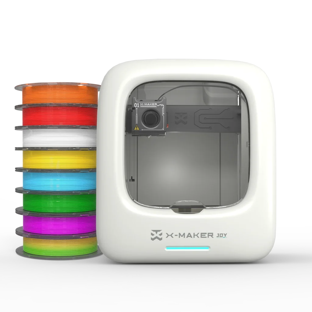 [EU/US Direct]AOSEED X-MAKER JOY 3D Printer for Kids High Precision 0.05mm 200mm/s Printing Speed Wi-Fi USB Enclosed Safe Design AI Voice Interaction Customization with 4er/8er Colorful PLA Filament Set