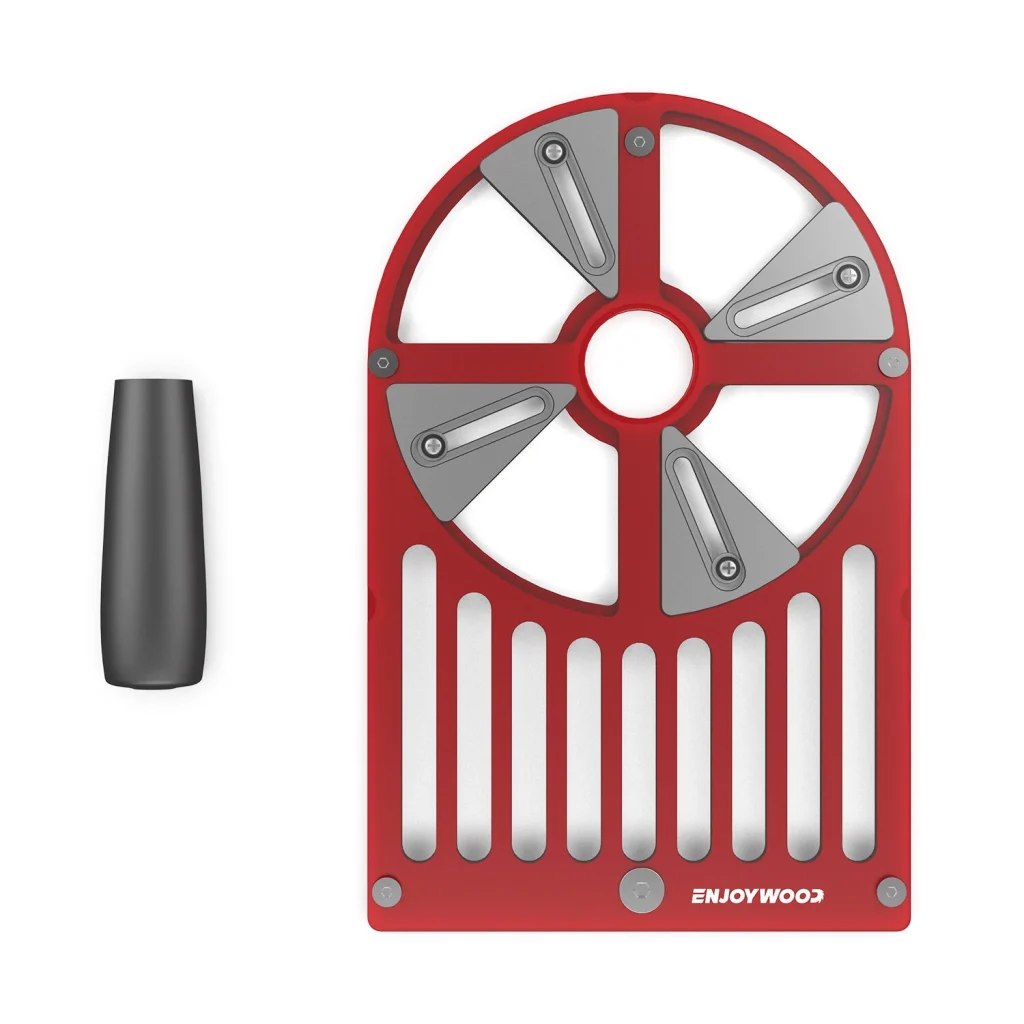 ENJOYWOOD Trimming Router Base Trimming Machine Workbench Base Adjustable Slider Aluminum Alloy 65mm to 132mm Compatibility