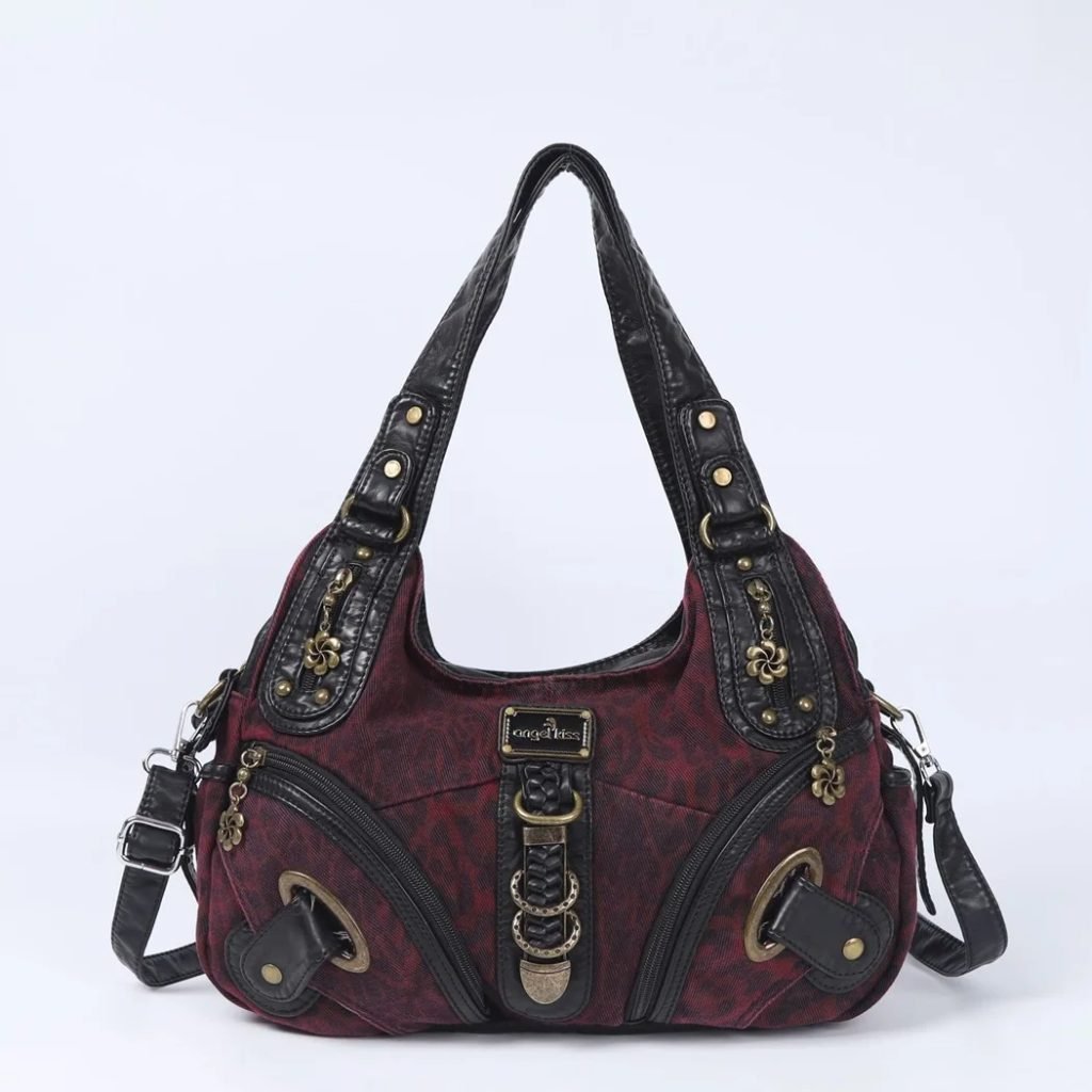 Angelkiss Women Handbags Leopard Shoulder Bag Top-handle Handbag Fashion Satchel Dumpling Shoulder Bag Tote Hobos Large Purse