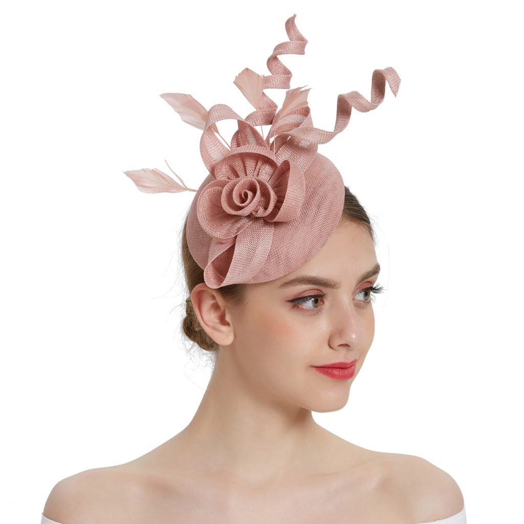 2025 Women Fascinator Hat Folding accessories Headband Bridal Hair Clip Accessories Kentucky Derby Cocktail Party Festival Hat