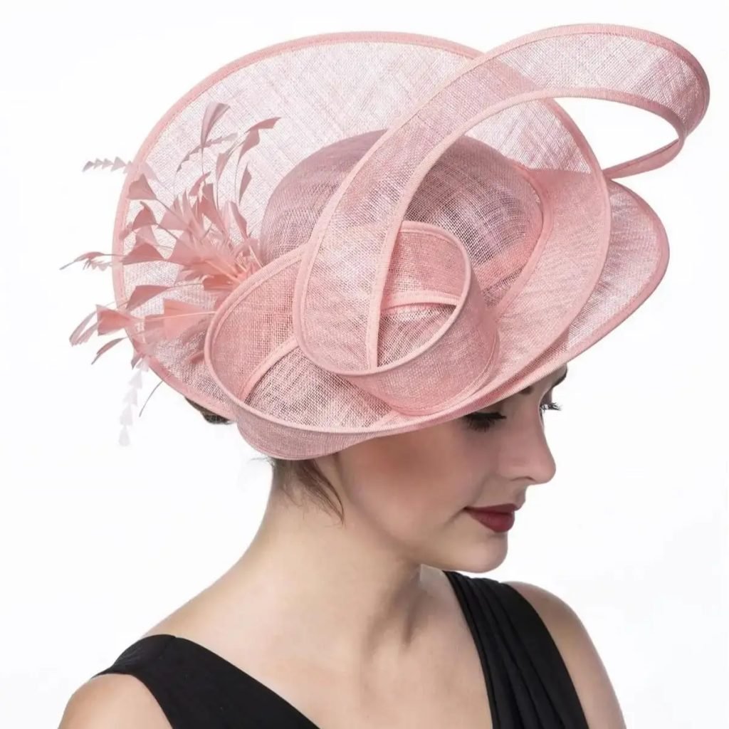 Christmas Sinamay Fascinator Fashion Wedding Hat Unique Derby Party Hat Fashion Photography Church Hats Bride Fascinators Female