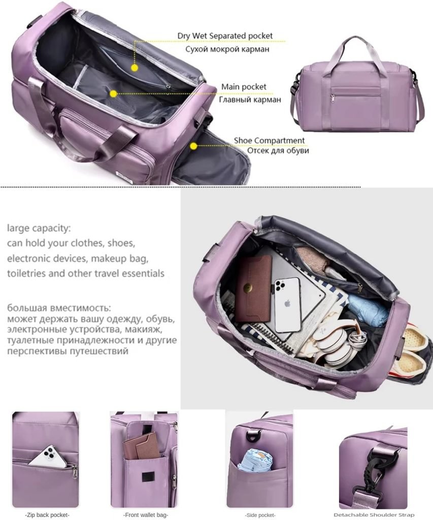 Pioneer Pro Dj Cartoon Travel Bag Large Capacity Storage Shoulder Bags Gym Duffle Pack with Shoe Compartment Portable HandBag