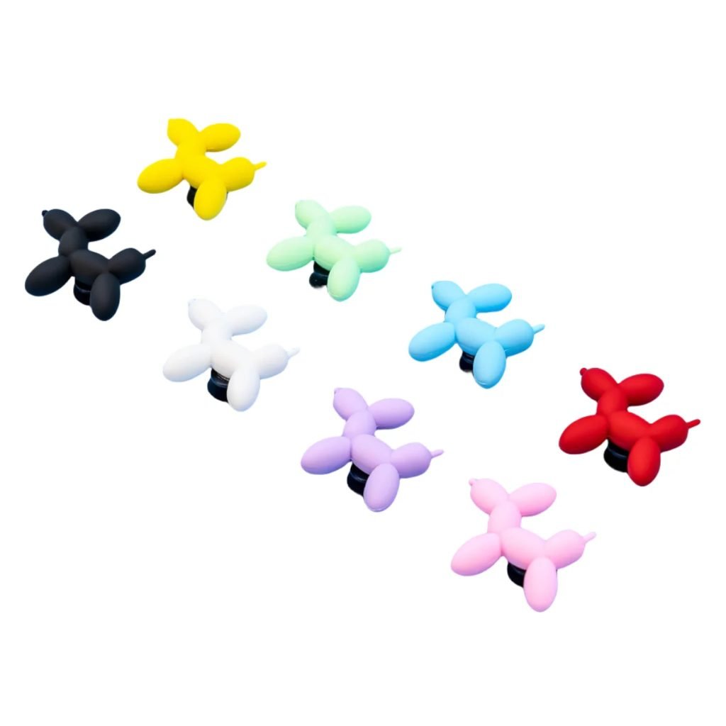 1pc 3D Balloon Dog Series Shoe Charm For Women Boys Red Yellow Dog Shoe Decorations Pins Clog Buckles Bag Wristbands Gift
