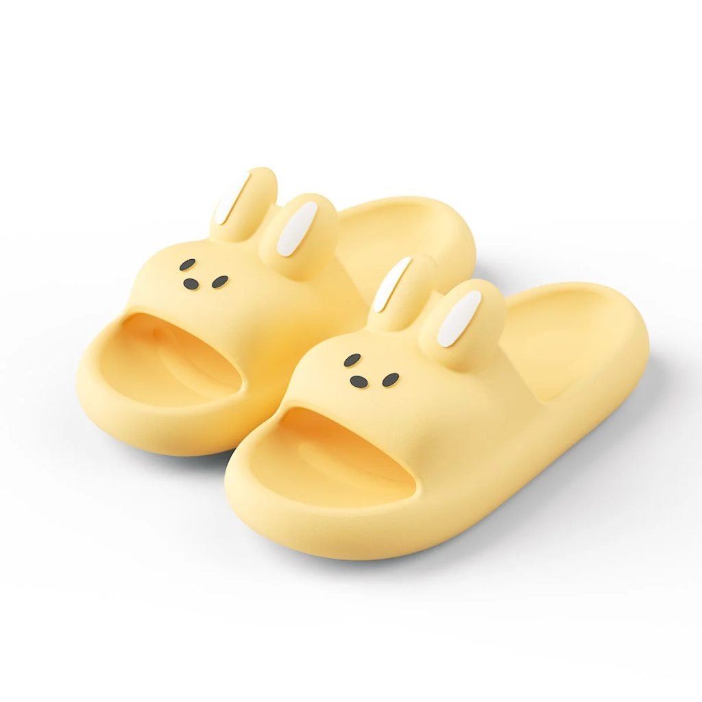 Cute Rabbit Unisex Slippers Non-Slip Slip-On Indoor Slippers Comfortable Soft Home Slippers