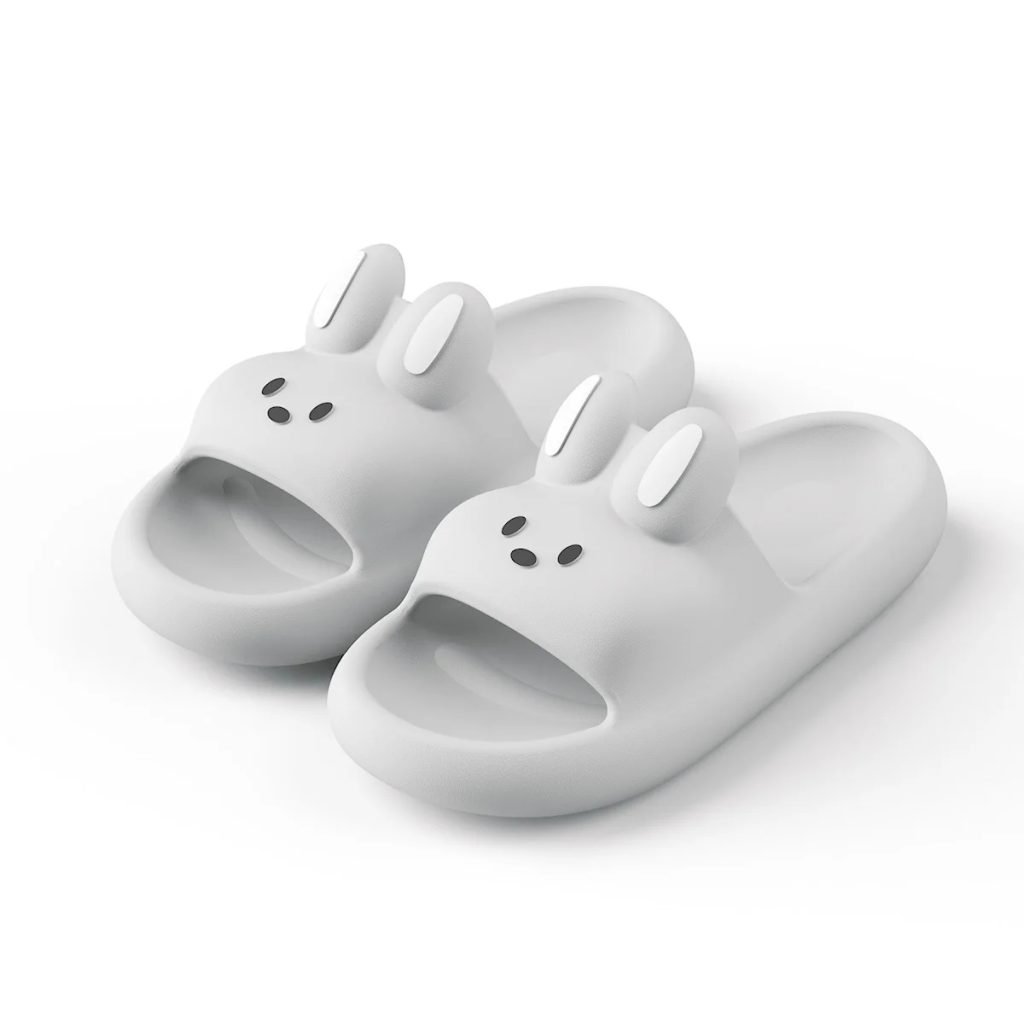Cute Rabbit Unisex Slippers Non-Slip Slip-On Indoor Slippers Comfortable Soft Home Slippers