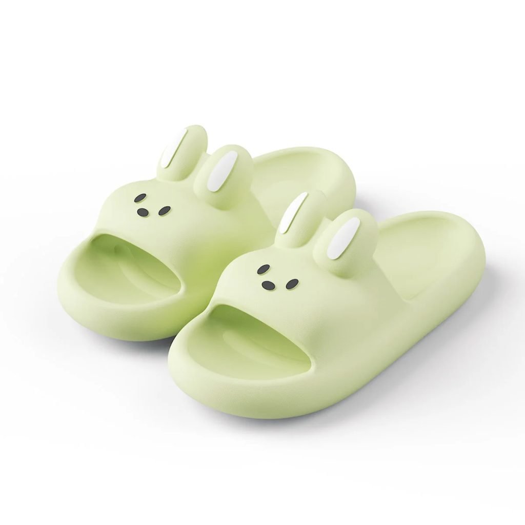 Cute Rabbit Unisex Slippers Non-Slip Slip-On Indoor Slippers Comfortable Soft Home Slippers