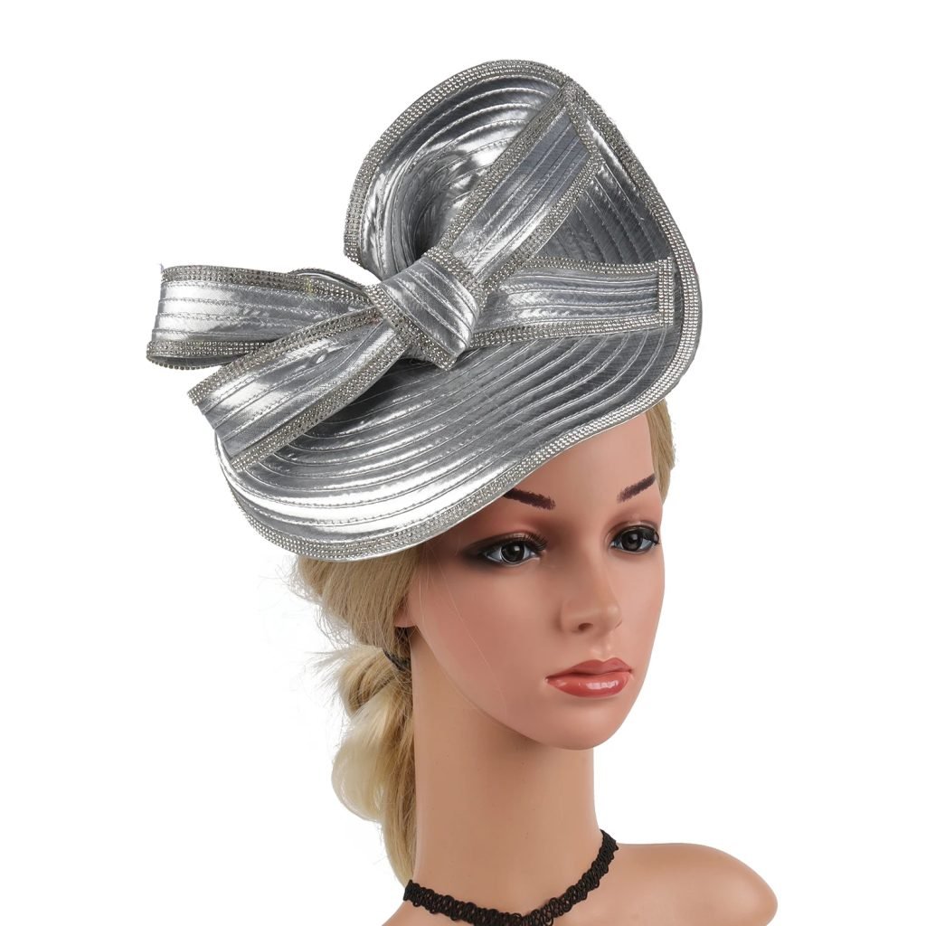 Women Fascinators Millinery Hat Party Wedding Hat Wide Brim Fedora Kentucky Derby Headpiece Church Hair Accessories Headwear