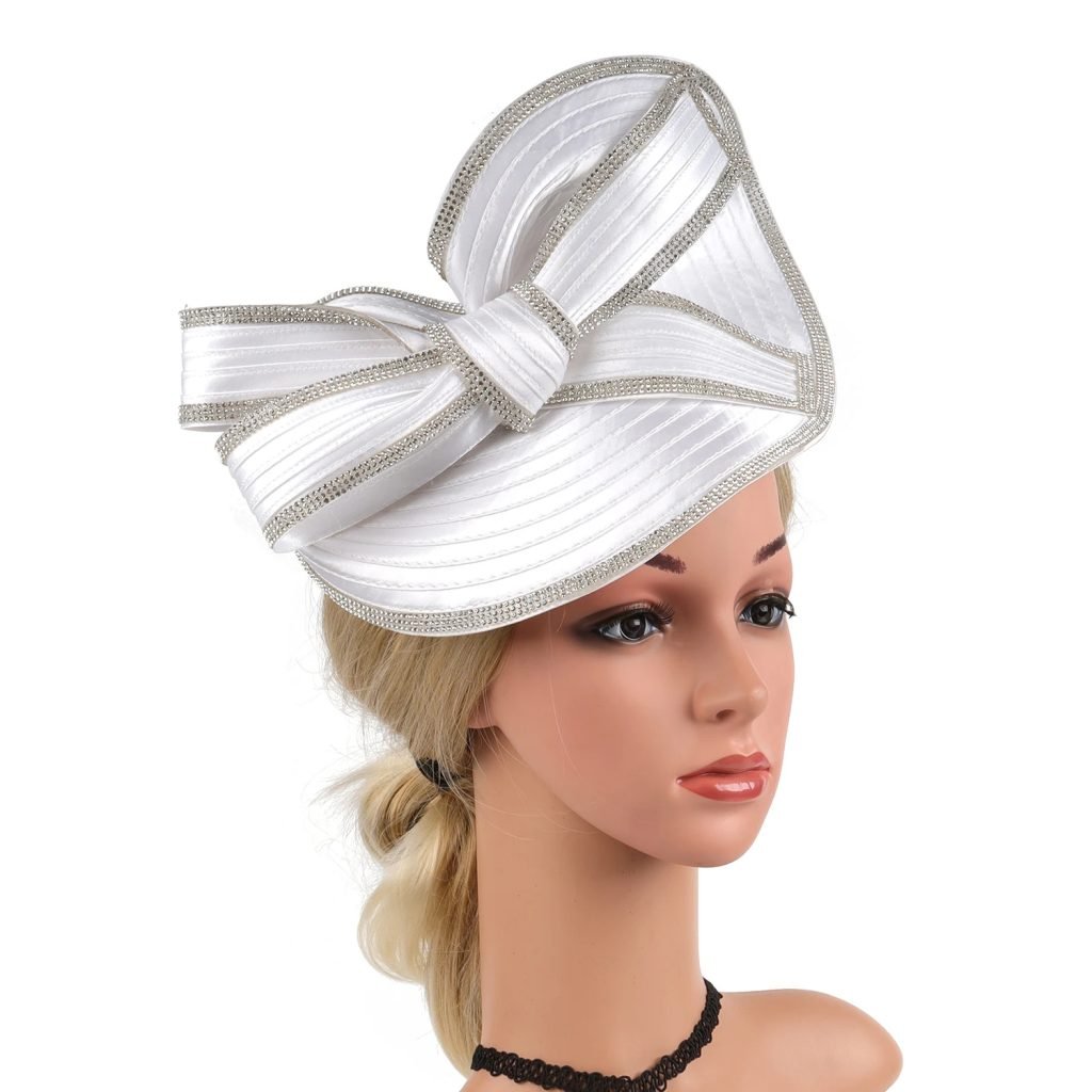 Women Fascinators Millinery Hat Party Wedding Hat Wide Brim Fedora Kentucky Derby Headpiece Church Hair Accessories Headwear
