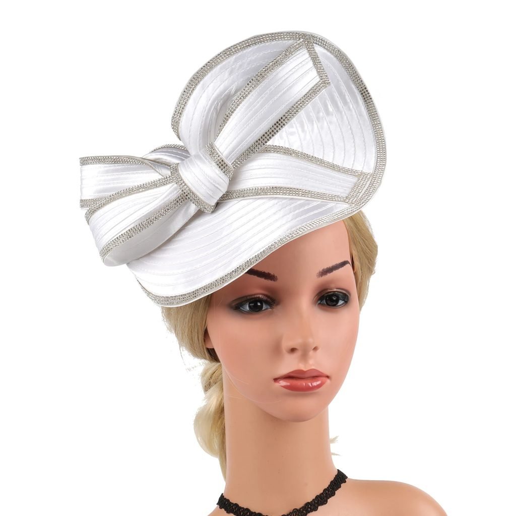 Women Fascinators Millinery Hat Party Wedding Hat Wide Brim Fedora Kentucky Derby Headpiece Church Hair Accessories Headwear