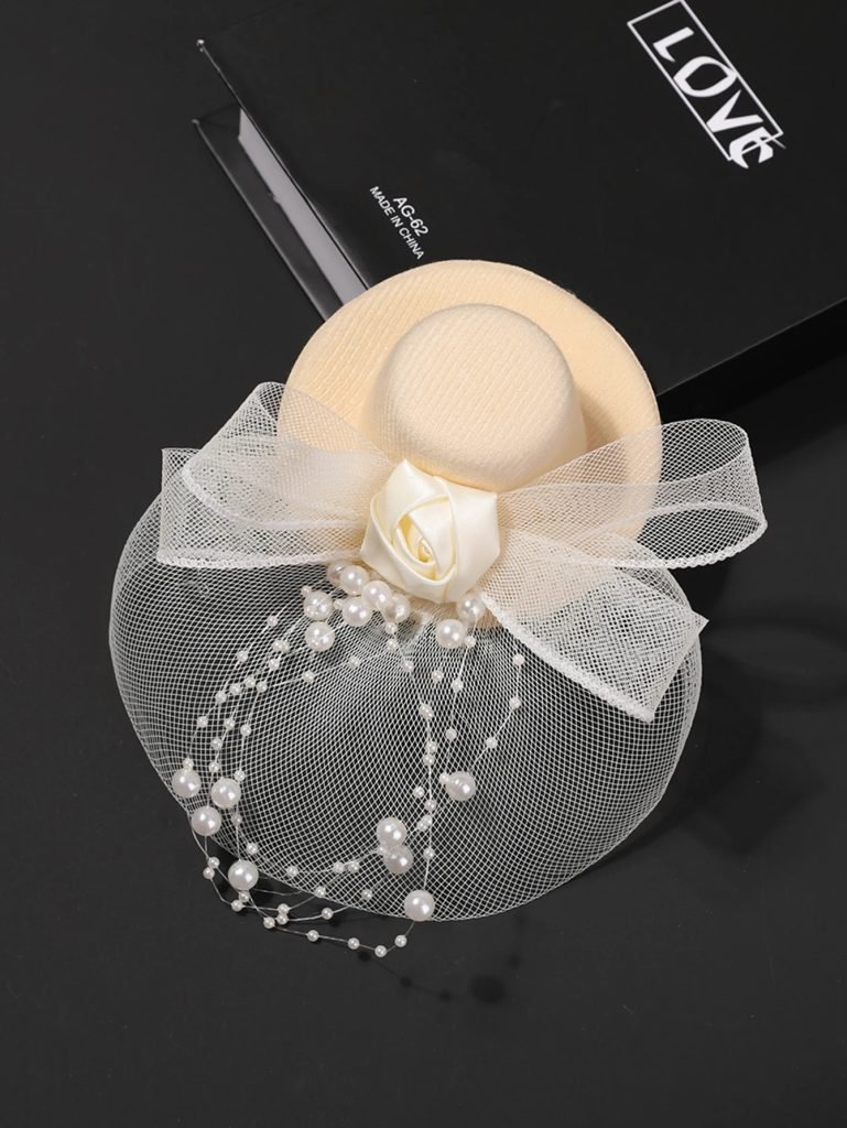 1pcs little top hat woman vintage dress cute mesh headdress dinner stage photo show birthday children's headdress accessories