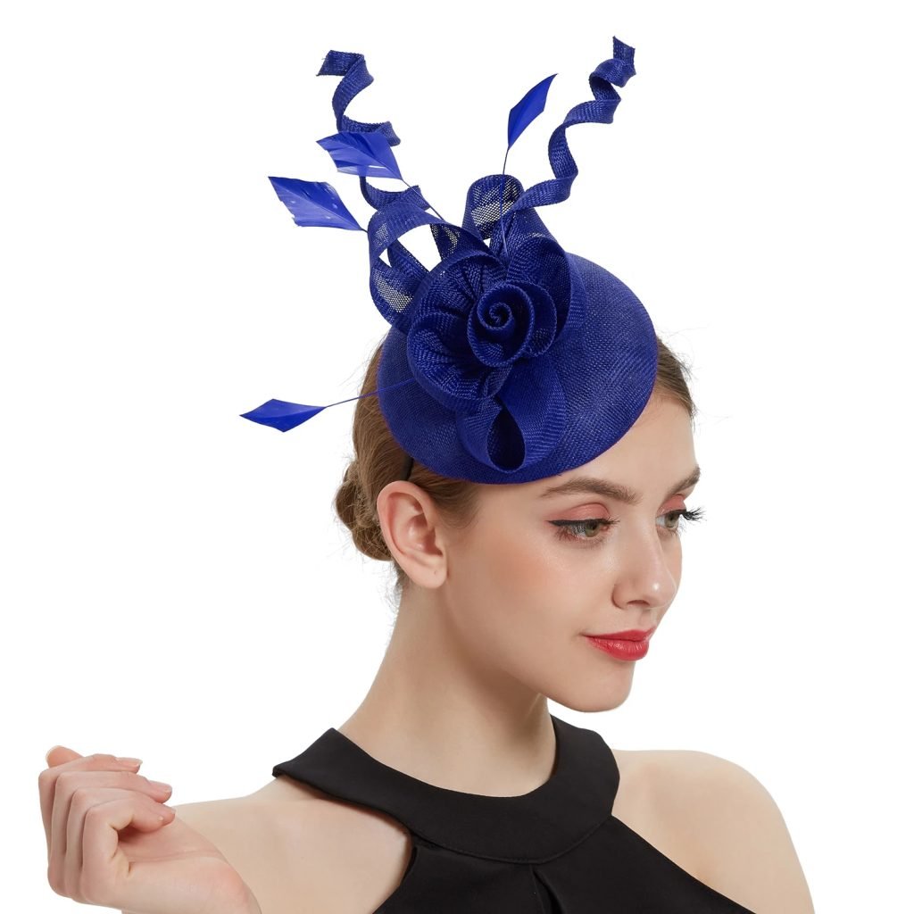 2025 Women Fascinator Hat Folding accessories Headband Bridal Hair Clip Accessories Kentucky Derby Cocktail Party Festival Hat