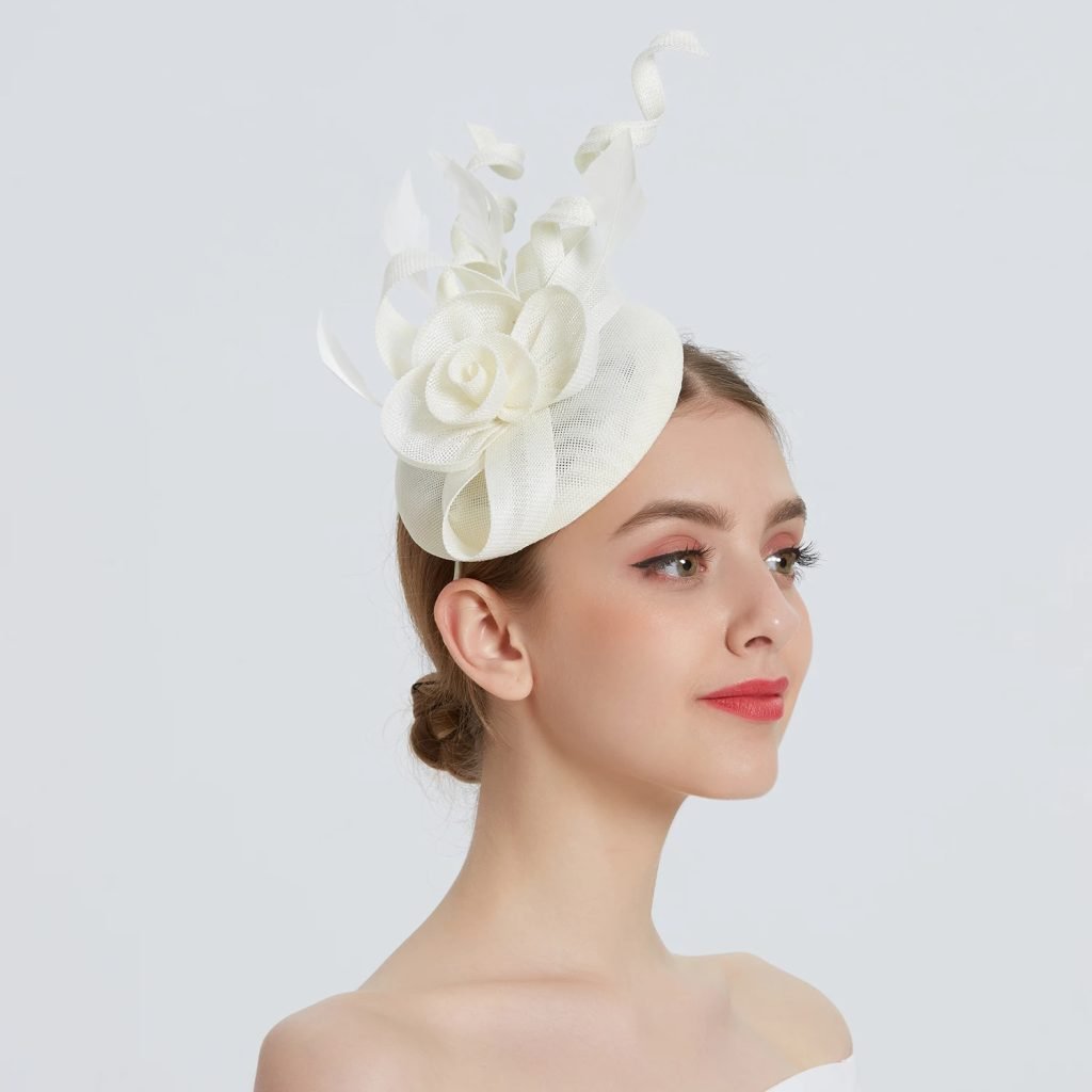 2025 Women Fascinator Hat Folding accessories Headband Bridal Hair Clip Accessories Kentucky Derby Cocktail Party Festival Hat