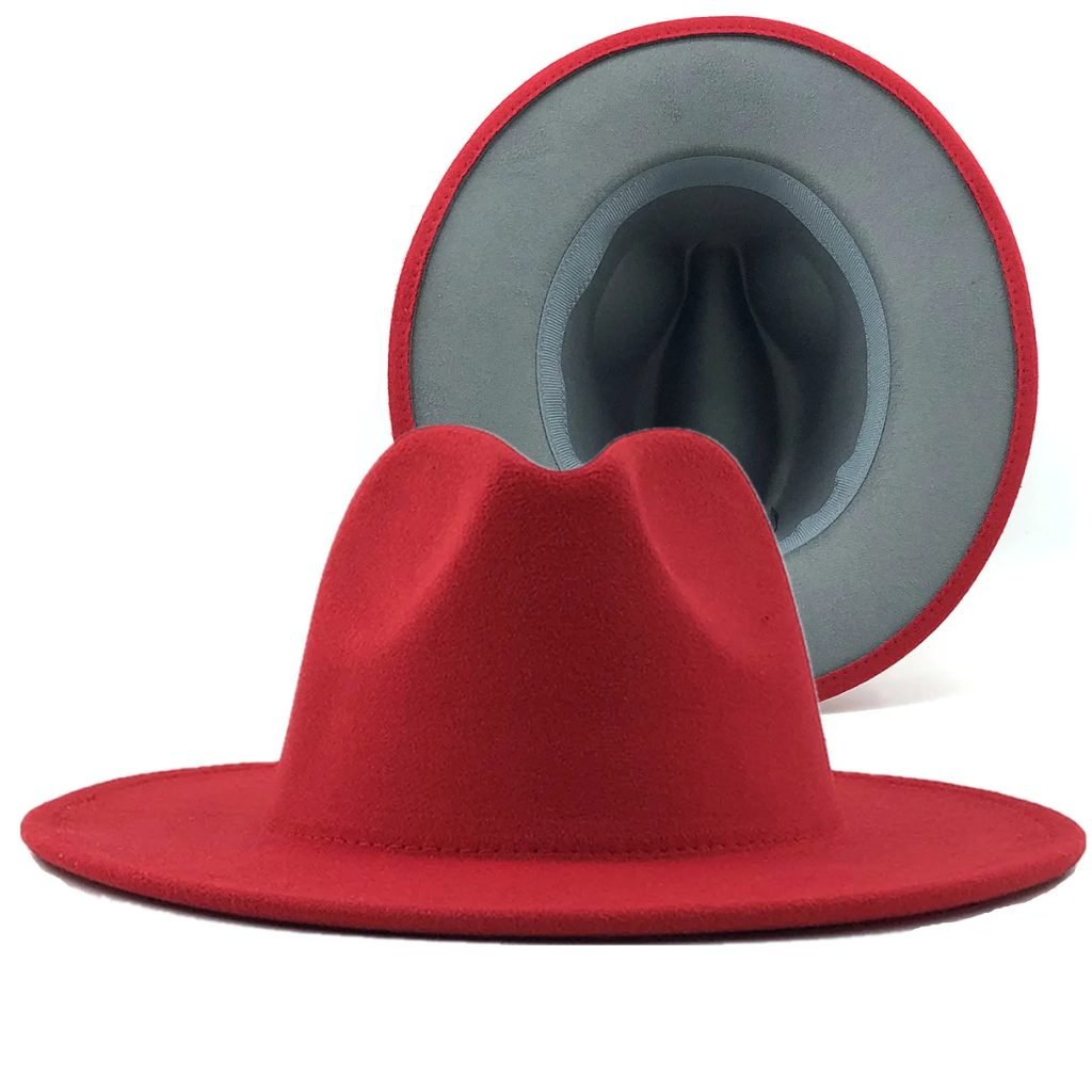 Wool Felt Fedora Hat Wide Brim Jazz Party Hat for Women Men Autumn Winter Fashion 50 Colors