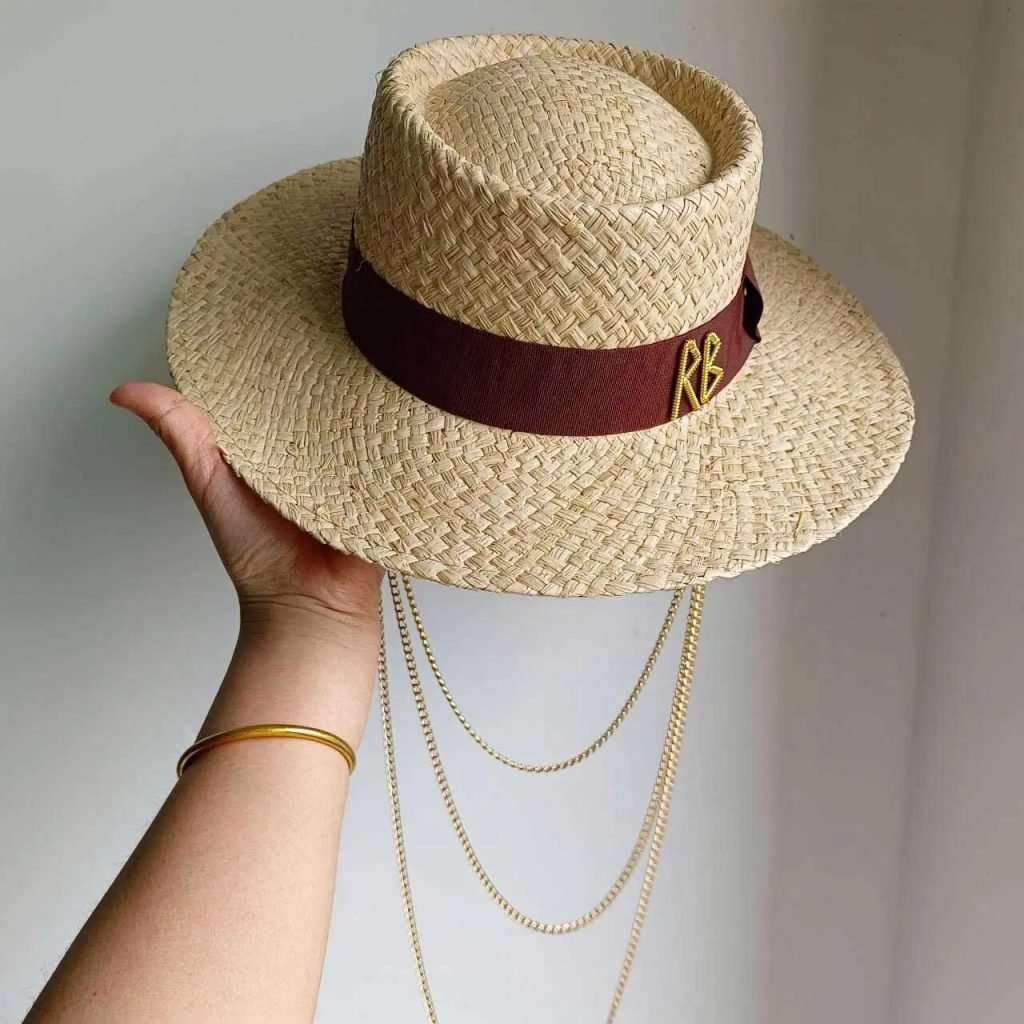 Straw summer hat French elegant ladies seaside travel sun hat Hepburn style wide brim hat  햇빛가리개 모자 모자