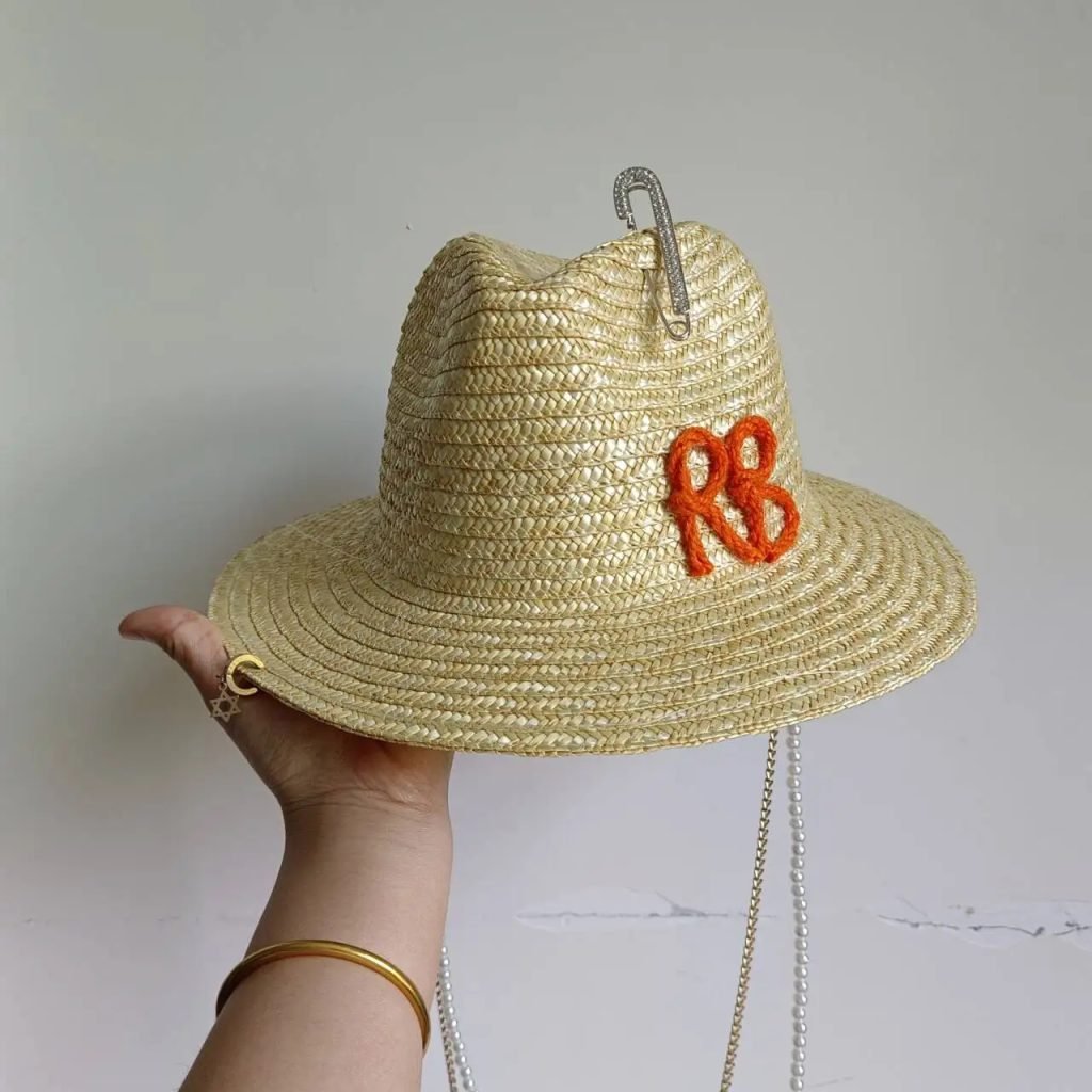 Straw summer hat French elegant ladies seaside travel sun hat Hepburn style wide brim hat  햇빛가리개 모자 모자