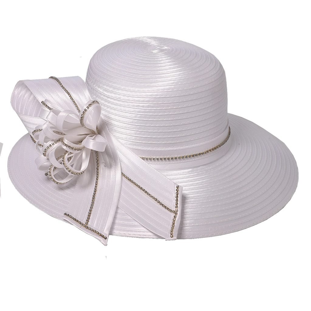 FS Elegant Black Hat Lady Formal Dress Fedora Church Cocktail Tea Party Derby Caps For Women Bow Flower Wide Brim Cloche Hats