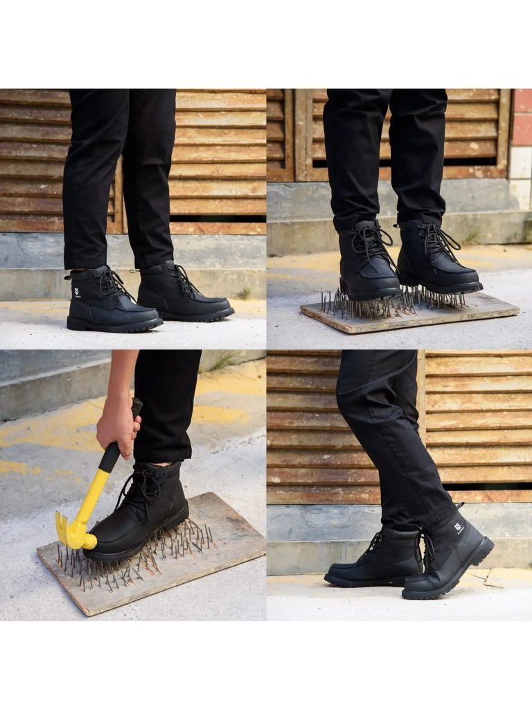 SUADEX Steel Toe Boots for Men Women Waterproof Indestructible Work Safety Boot Outdoor Protection Construction Shoes
