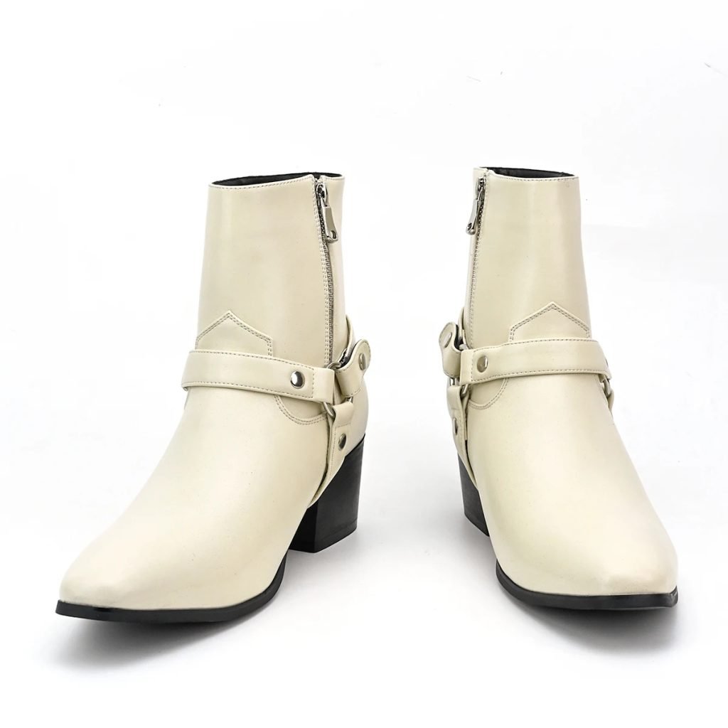 Men's High Heel Chelsea Double Elastic Men's Boots