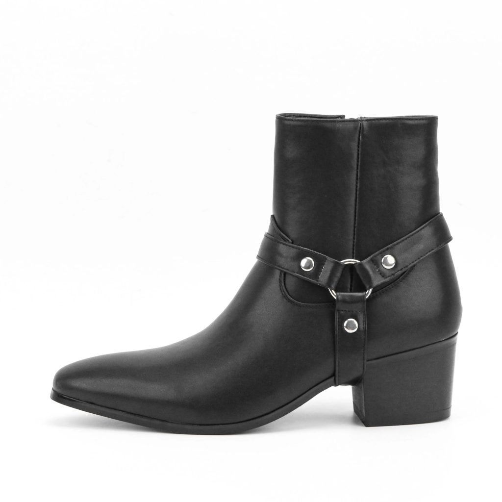 Men's High Heel Chelsea Double Elastic Men's Boots