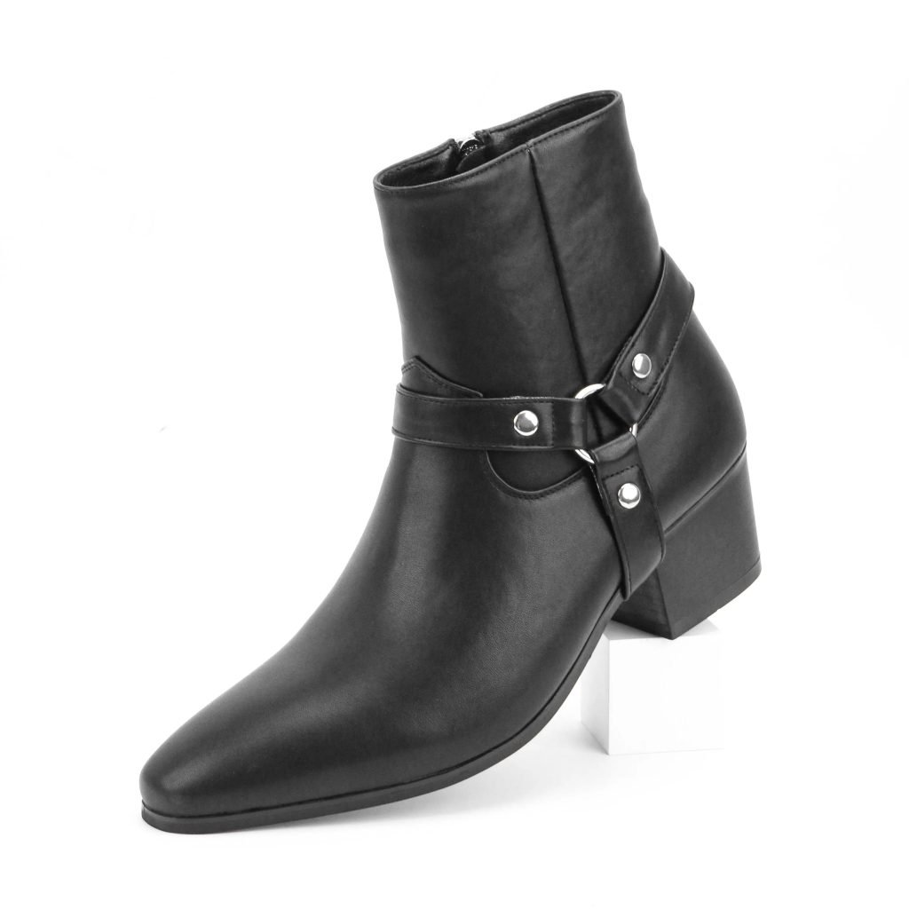 Men's High Heel Chelsea Double Elastic Men's Boots