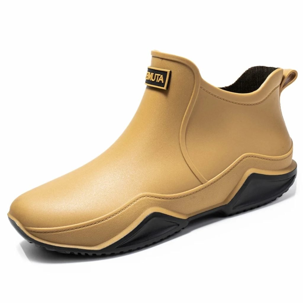 Fashionable Men & Women’s Ankle Rain Boots Anti-Slip Waterproof Shoes Work Boots Suitable For Summer & Winter Rainy & Snowy Day