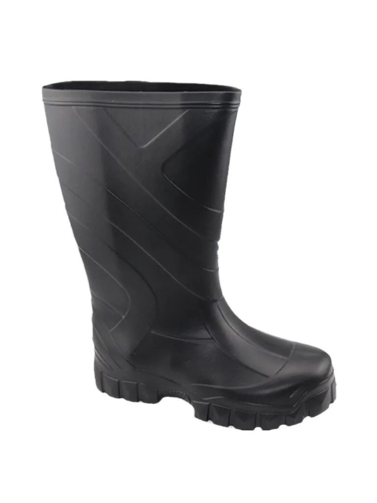 EVA Foam Rain Boots Men's Bla Thi Bot High Tube Waterproof Kitchen Non-Slip Oil Resistant Food Boots Spring Autumn