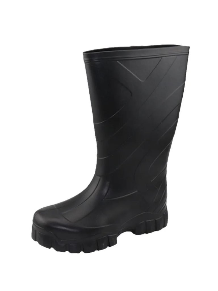 EVA Foam Rain Boots Men's Bla Thi Bot High Tube Waterproof Kitchen Non-Slip Oil Resistant Food Boots Spring Autumn