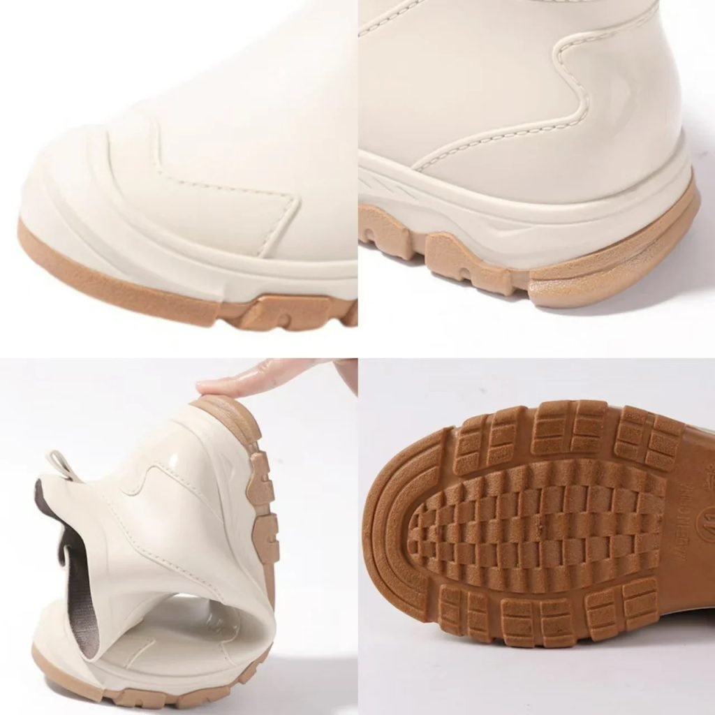 Men's Rain Boots Waterproof Boots Outdoor Non-slip Casual Ankle Boots Hiking Fishing Water Shoes Work Lightweight Rubber Boot