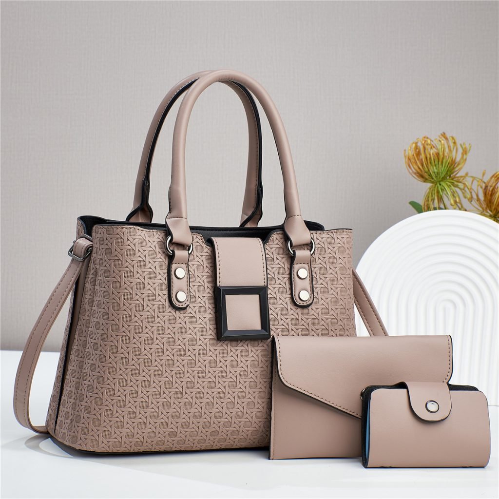 Three-piece Textured Large Capacity Women’s One Shoulder Crossbody Bag