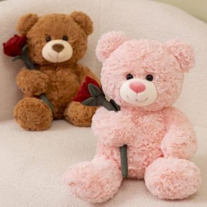 Rose Net Red Bear Plush Doll Toy