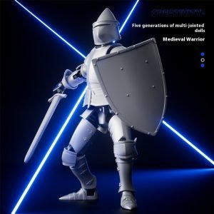 Movable Joint Stitching Magnetic Suction Double-shape Heavy Armour Doll Toy