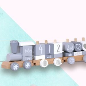 Fashion Small Train Early Education Wooden Toys