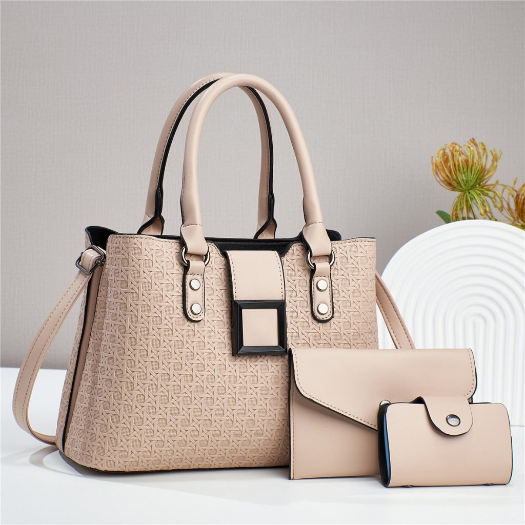 Three-piece Textured Large Capacity Women’s One Shoulder Crossbody Bag