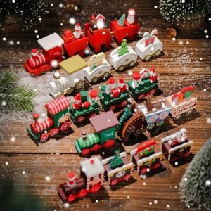 Wooden Train Decoration Small Gift Toy
