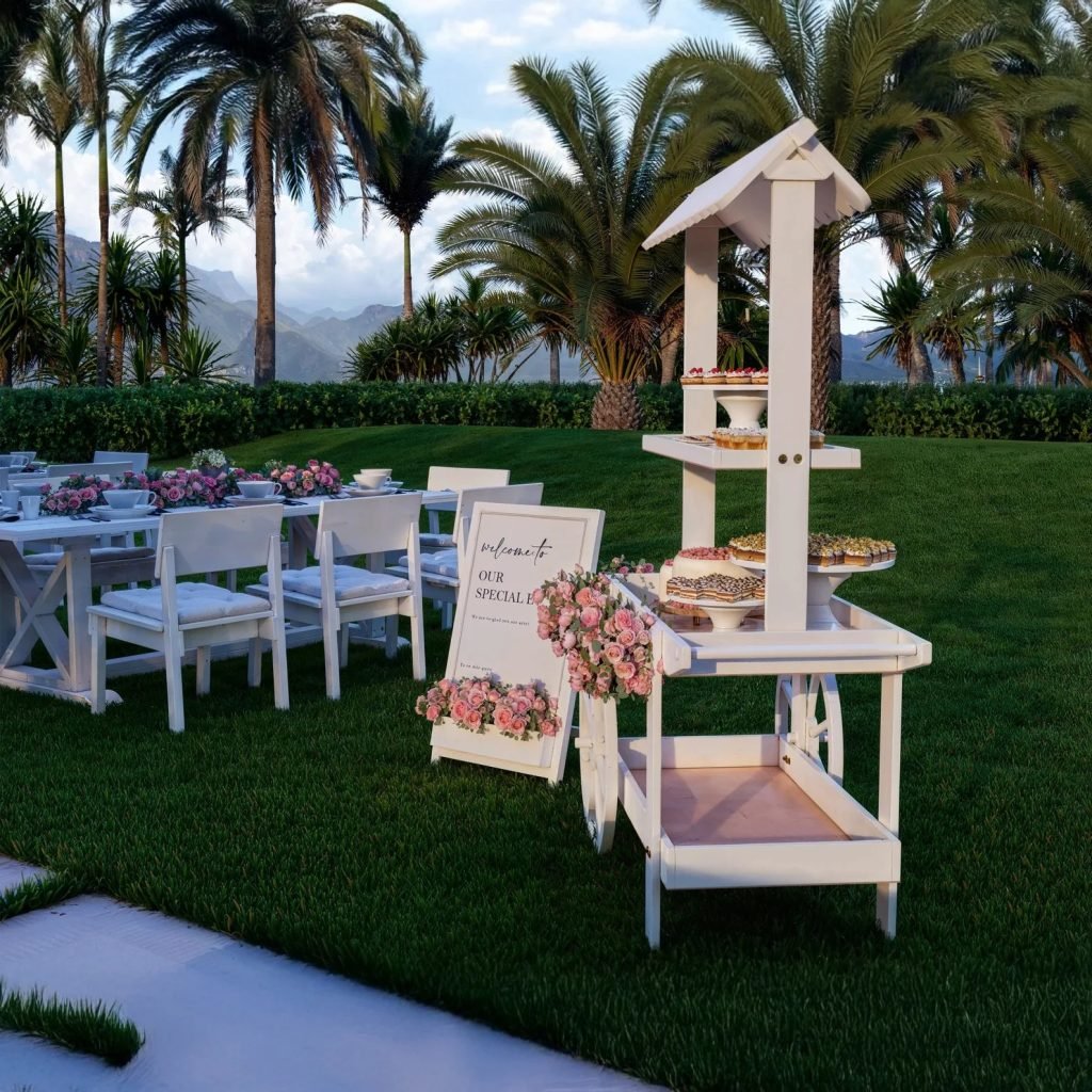 Carro de eventos plegable DIY |   Soporte para limonada y carrito de bebidas Plan impreso para carpintería |   Apto para principiantes |   Decoración de fiesta y boda