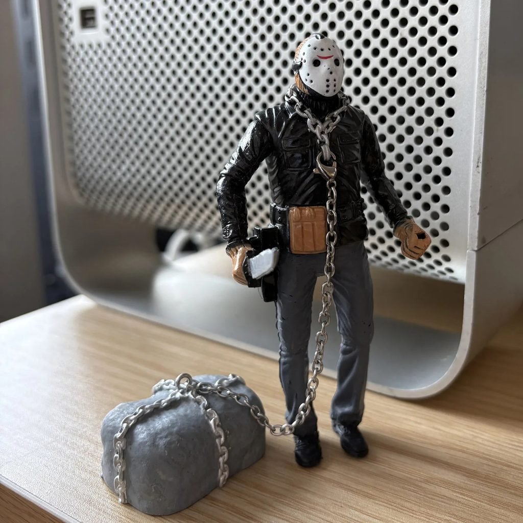 Jason Voorhees Themen personaje modelo resina dibujos animados Mini hogar decoración de escritorio regalo para fanáticos y niños