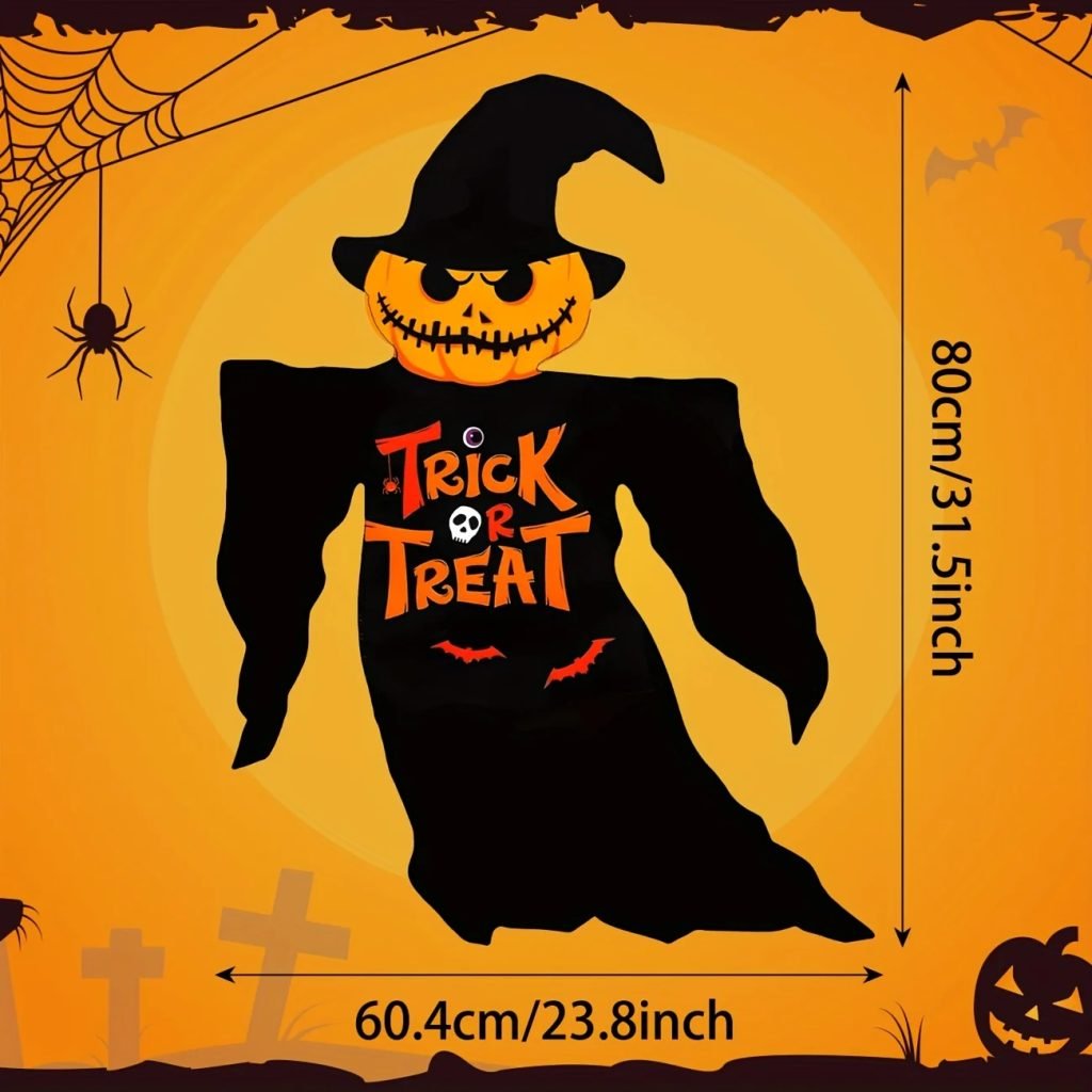 Decoraciones De bandera De Halloween para exteriores, calabazas De Halloween, carteles De patio fantasma, pancarta para truco o trato, pancarta De Halloween para el hogar y el jardín