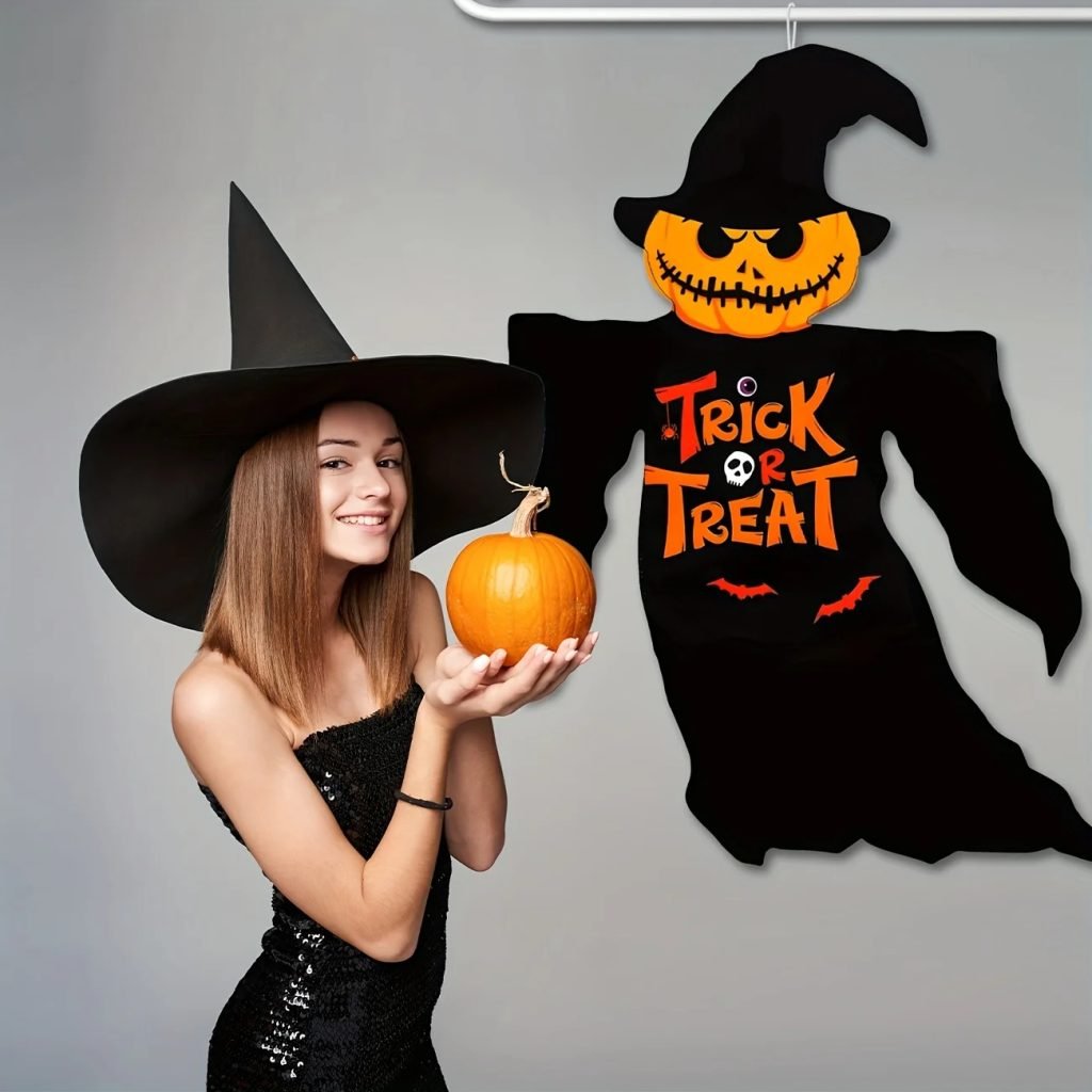 Decoraciones De bandera De Halloween para exteriores, calabazas De Halloween, carteles De patio fantasma, pancarta para truco o trato, pancarta De Halloween para el hogar y el jardín