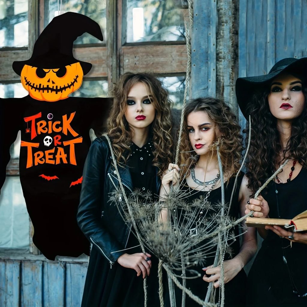 Decoraciones De bandera De Halloween para exteriores, calabazas De Halloween, carteles De patio fantasma, pancarta para truco o trato, pancarta De Halloween para el hogar y el jardín