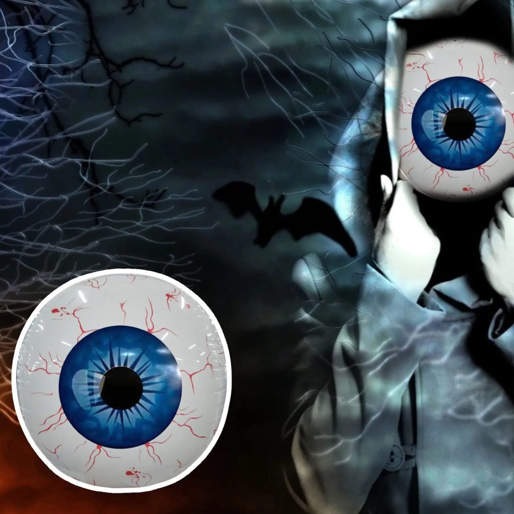 Decoraciones inflables de globos oculares para Halloween, globos oculares inyectados en sangre, decoraciones de Halloween para interiores y exteriores, decoración de festivales