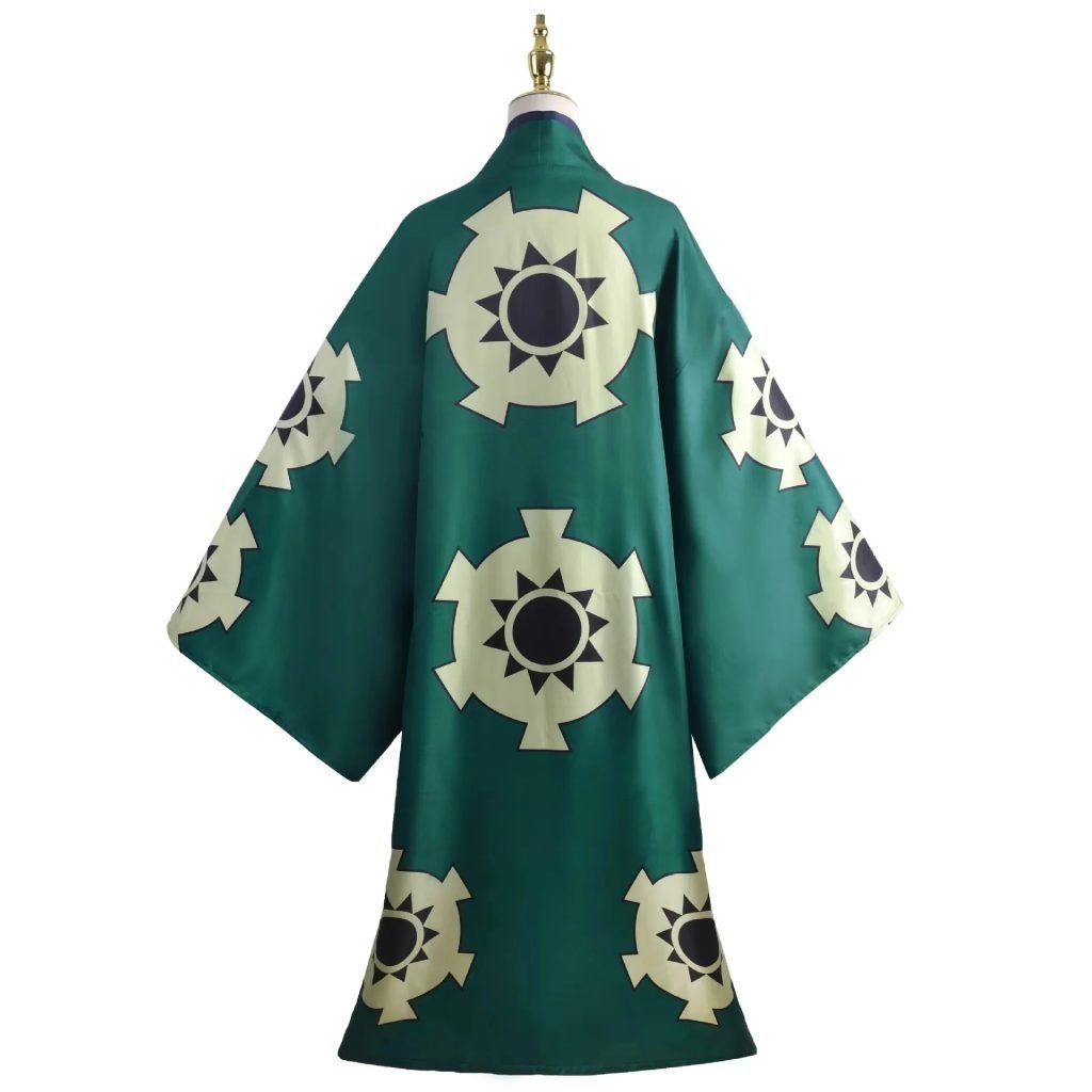 Verde Roronoa Zoro Kimono Cosplay Anime disfraz uniforme para Halloween adulto traje forro peluca prendas de vestir exteriores faja Disfraz Halloween