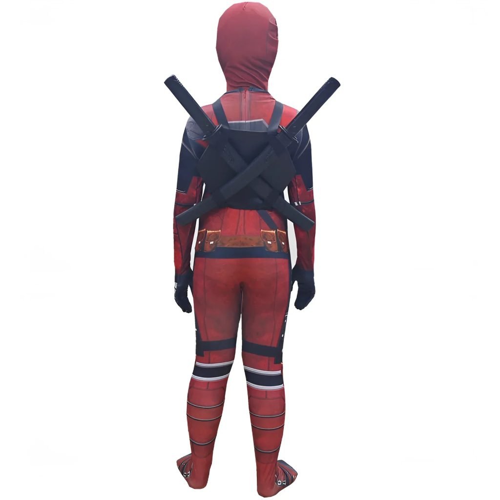 Disfraz de Deadpool para niños, traje con máscara de Cosplay para hombres y niños, mono para niños, traje de superhéroe Deadpool, disfraz de Halloween para niños