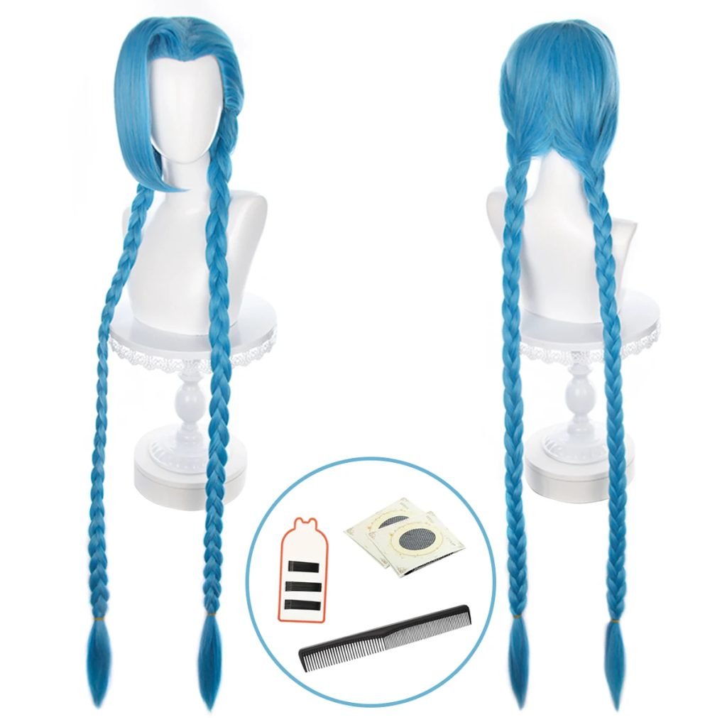 HOLOUN LOL juego Jinx Cosplay disfraz peluca Loli traje Halloween regalo de Navidad Cos convención