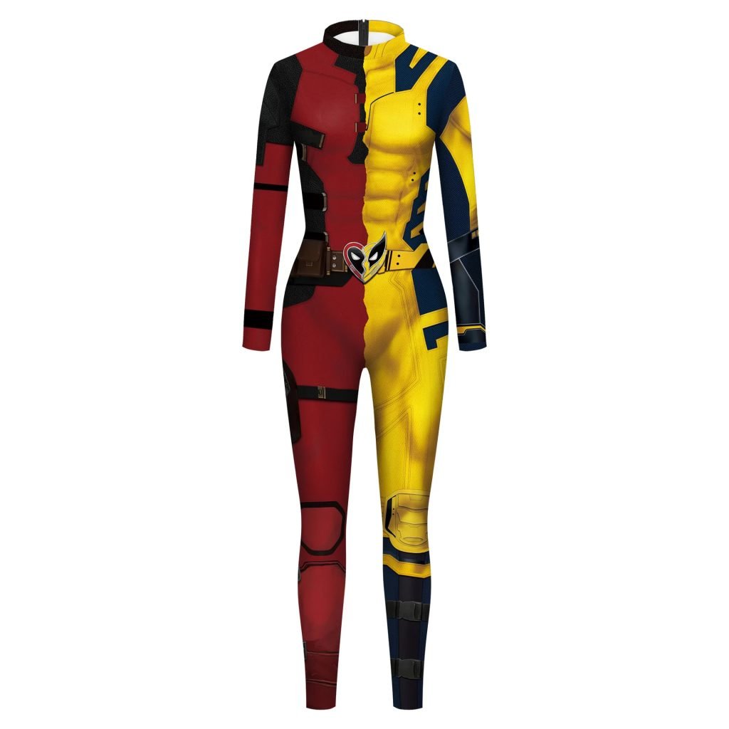 Marvel adultos niños Deadpool Wolverine Cosplay disfraz Wilson James Howlett superhéroe Catsuit Halloween carnaval fiesta monos