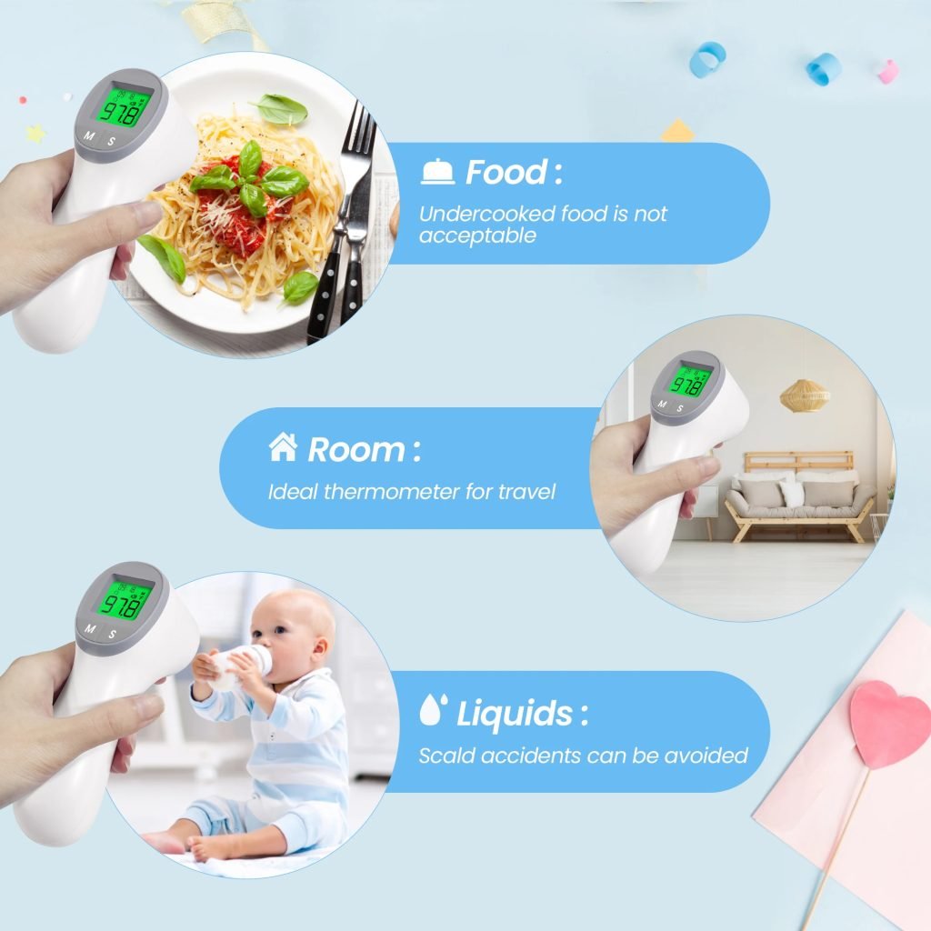 Sejoy-termómetro Digital infrarrojo para frente, oreja, cuerpo, fiebre, dispositivo de medición de temperatura multifunción sin contacto