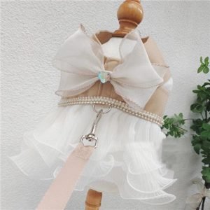 Cat Dog Vest Hand Holding Rope Dress